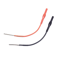 4 Mm banaanstekkers met ommanteling en haakse banaanstekkeradapters Ideaal voor het testen van multimeters Haaknaaldtest