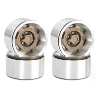 4 PCS 1,9 inch metalen velgen voor Axial SCX10 TRX4 VS4 10 Gen8 1/10 simulatie RC crawler off road vrachtwagens modellen