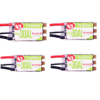 4 Pcs Racerstar Rs30al 30a Blheli_S Bb2 2 5s Brushless Esc Built In Rgb Led Dshot 600 In Default