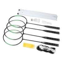 4 Player Aluminum Alloy Racket Professional Badminton Set With Net Carry Bag