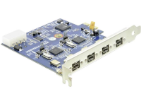 4 Poorten Firewire 800 Controllerkaart Pcie Delock 4 Portar Firewire 800 Pci Express