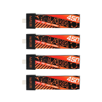 4 STUKS BETAFPV 3.8V 450mAh 75C 1S LiHV batterij Hoge prestaties Z vouwproces BT2.0 Connector voor FPV racingdrone