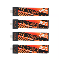 4 STUKS BETAFPV 3.8V 550mAh 75C 1S LiHV batterij Hoge Prestaties Z Vouwproces BT2.0 Connector voor FPV Racing Quadcopter