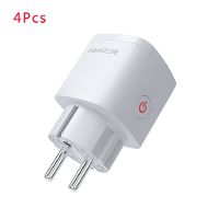 4 Stuks BlitzWolf® BW SHP13 ZigBee3.0 Slimme WIFI stopcontact 16A EU stekker Elektriciteitsmeting APP Afstandsbediening