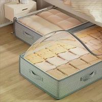 4 Stuks Grote Capaciteit Onderbed Opbergzakken Containers Ruimtebesparende Kleding Deken Organizer Vouwbare Onderbed Ops