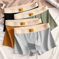 4 Stuks herenondergoed boxershorts ademend comfortabel korte benen katoenen trunks plus size ondergoed L 4XL