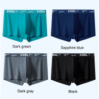 4 Stuks herenondergoed dunne boxershorts ijszijde boxershort set herenonderbroeken comfortabele ademende antibacteriële