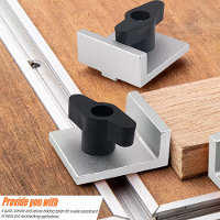 4 Stuks T groef stopblok voor T groef laagprofiel ontwerp precisie CNC routertafelklem voor houtbewerking schuren en fre