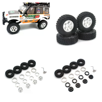 4 Stuks upgraded RC auto onderdelen banden metalen velgen voor JXC LR1801 1/18 rock crawler off road truck voertuigen mo