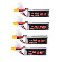 4 Stuks URUAV 7.6V 300mAh 80C/160C 2S HV 4.35V Lipo Batterij XT30 Plug voor BETAFPV Whoop Quadcopter