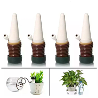 4 Stuks vakantie plant watergeefkeramiek zelf watergevende spikes automatische plant druppelirrigatie waterstaak voor tu