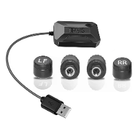 4 Wiel USB Android Auto Bandenspanning Alarm Systeem 433,92MHz TPMS Draadloze Overdracht Auto Beveiliging Temperatuur Al