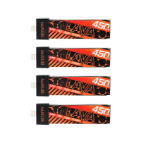 4 X BETAFPV 3.8V 450mAh 75C 1S LiHV batterij Hoge prestaties Z vouwproces BT2.0 Connector voor Air75 FPV race drone