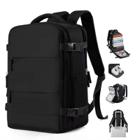 40*25*20Cm Waterdichte Nylon Reisrugzak 180° Open Ontwerp Laptop Kleding Schoenen Compartment Bagage met Trolleyband