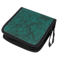 40 Disc Cd Dvd Album Holder Storage Case Bag Map Pattern