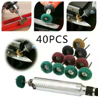 40 Pack schuurpolijstschijven set van 1 inch fijne medium grove korrel roterende gereedschappen accessoires voor roestve