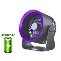 4000MAh Air Circulation Stille Ventilator Draagbare Luchtcirculatie Ventilator 3 Snelheidsaanpassing Ventilator Batterij