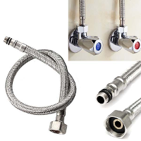 40Cm Stainless Steel Braided Hose Water Tap Faucet Inlet Pipe