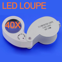 40X 25mm Jewelers Loupe Magnifier Magnifying Eye Glass