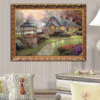 40X30cm Resin Rhinestone Cross Stitch Fantastic Garden Diamond Painting Kits