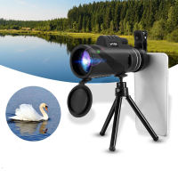 40X60 Ultra Hd Optical Lens Monocular Low Light Night Vision Telescope + Clip + Tripod For Phone