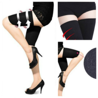 420D Black Slimming Thigh Pressure Shape Socks