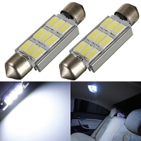 42Mm 1.72Inch Festoon 5630 Chip 9 Led Smd 6000k Map/dome Light