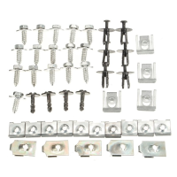 44X Parts Engine Under Cover Splash Guard Undertray Screw Trim Clips For Bmw E46