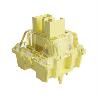 45 Stuks/pak Akko V3 Pro 5 Pin Cream Yellow Switches 50gf Stofbestendige Steel Lineaire Schakelaar Compatibel met MX Mec