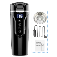 450 Ml 12V 24V Auto Elektrische Waterkoker Beker RVS Slimme Temperatuurregeling Weergave Draagbare Reismok Snelle Verwar