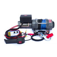 4500Lbs 12V Elektrische Takel Trekcapaciteit Nylon Touw Draadloze Afstandsbediening Draaibare Koppeling Hoge Koppel Perm