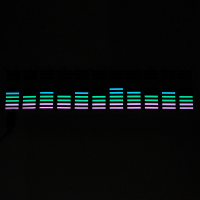 45Cm*11cm Flash Car Sticker Music Rhythm Led Sheet Light Lamp
