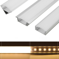 45Cm U/v/yw Style Aluminum Channel Holder For Led Rigid Strip Light Bar Cabinet Lamp