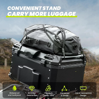 45L Motorfiets Achterkoffer Bagageopslag Harde Case Aluminium Universele Topkoffer Achterrek Vergrendelbaar Waterdicht e