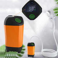 4800MAh Draagbare Buitencamping Elektrische Douche IPX7 Waterdicht met Digitaal Display Elektrische Douchepomp voor Wand