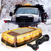 48LED Auto Plafond Knipperlicht Mini Korte Rij Waarschuwingslicht 12 24V Sterke Magneet Zuignap Strobe Flitsende Daklamp