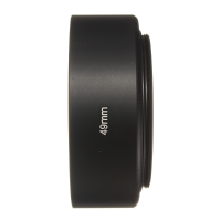 49Mm Standard Metal Black Lens Hood For Canon Nikon Sony Pentax