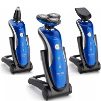4D Ipx7 3in1 Washable Floating Head Electric Shaver Razor Nose Trimmer Hair Temple Cutter