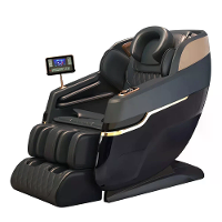 4D SL Track AI Slim Massage Stoel 0 Gravity Recliner Volledig Lichaam Luchtdruk Massage Sofa Met Aanraak Sneltoets Panee