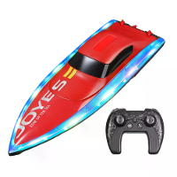 4DRC S7 RTR 2.4G RC Boot Waterdichte Speedboot LED Licht Hoge Snelheid Afstandsbediening Schip Dubbele Motoren Voertuige