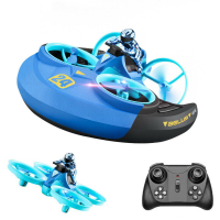 4DRC V24 3 in 1 EPP Vliegende Waterboot Auto Landrijden Modus Afneembare Waterdichte LED RC Quadcopter RTF