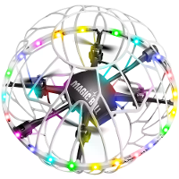 4DRC V49 Gebaar Een Toets Gooien Automatische Obstakelvermijding 360° Stunt Spin LED Cirkel Bescherming Kindergeschenken