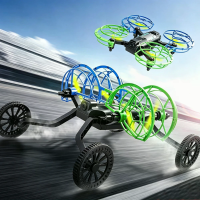 4DRC V88 DIY Zelf in elkaar te zetten KIT 2 IN 1 Land Lucht Modus Educatief Puzzel Leer Training Competitie Vliegend Voe