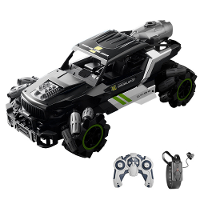 4DRC Y3 Drift RC Auto Met Ledverlichting Muziek 2.4G Handschoen Gebaar Radio Afstandsbediening Spray Stuntauto 4WD Elekt