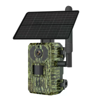 4G Zonne energie Trail Camera 2K 3MP Waterdichte Outdoor Jachtcamera 7800mAh Batterij 0,2s Trigger PIR Bewegingsalarm IP