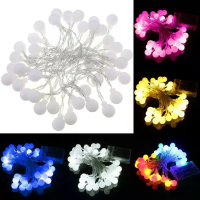 4M 40 LED Bal String Feestverlichting Batterijverlichtingslamp Bruiloft Kerstfeest Decoratie