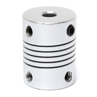 4Mm X 5mm Aluminum Flexible Shaft Coupling Od19mm X L25mm Cnc Stepper Motor Coupler Connector