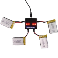 4Pcs 3.7V 800mah 25c Battery And Charger For Syma X5c 1 X5sc X5sw M68 Cx30 U816a Wltoys V929