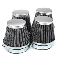 4Pcs 52mm Motorcycle Air Filters For Kawasaki Zx550 Gpz550 Ninja Zx600 Suzuki/yamaha