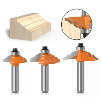4PCS 8mm schacht Romeinse Ogee randvormende freesbit set klassieke en bead molding en edging freesbit 25,4mm/31,7mm/38mm